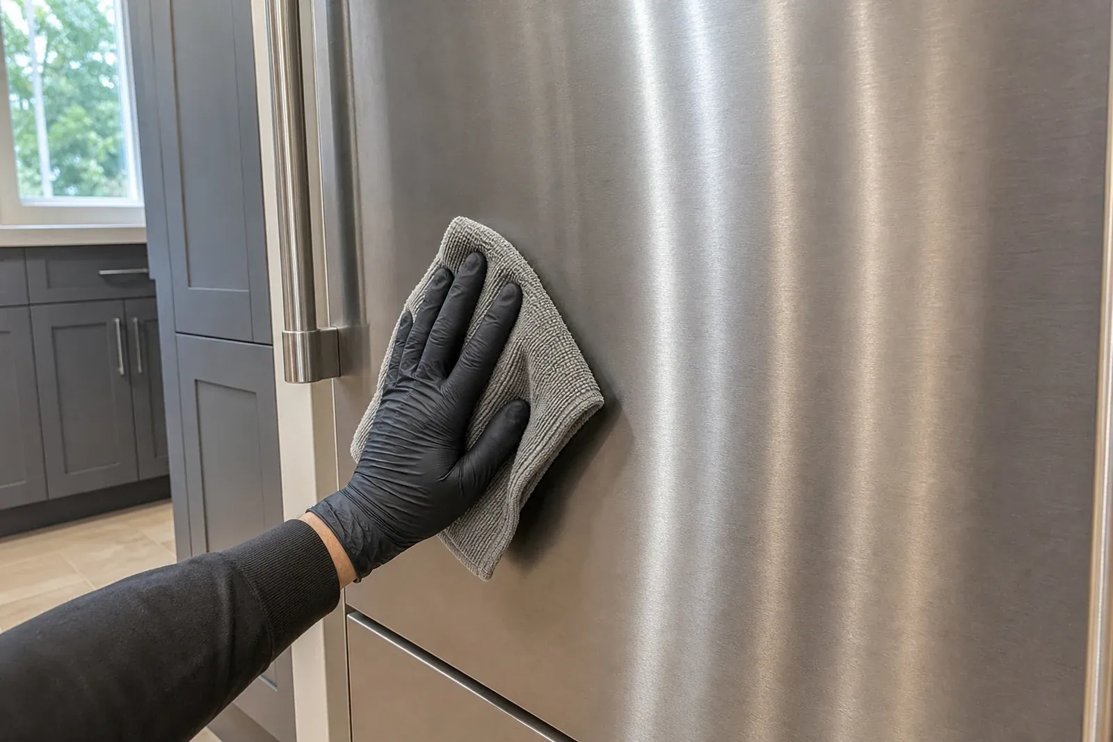 Sub-Zero built-in service in a San Ramon integrated-panel kitchen